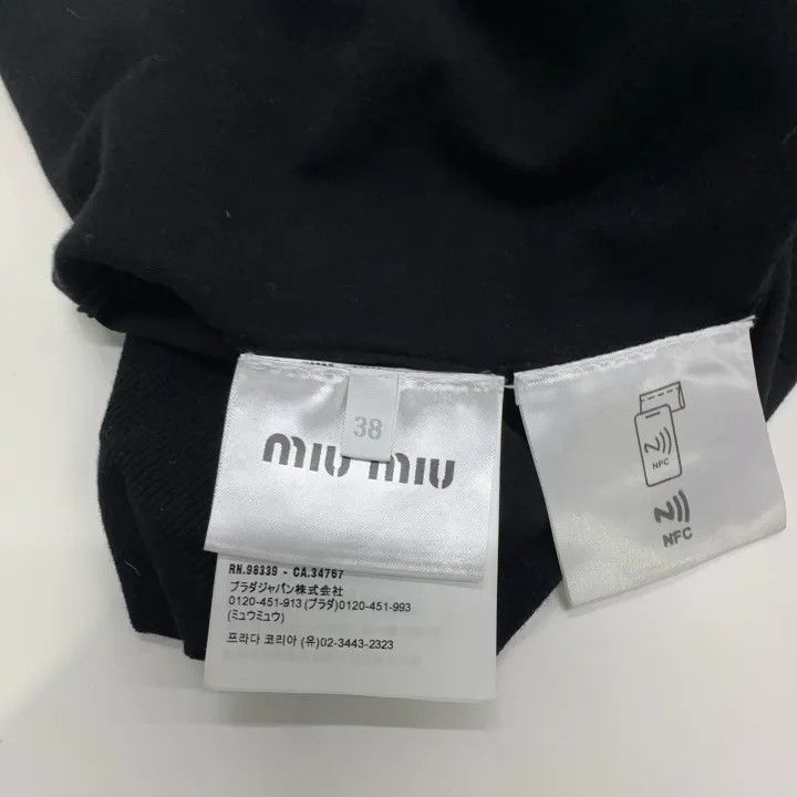 Miu Miu Miu Miu Logo Cotton Sleeveless Dress for Women 0079 Size M / US 6-8 / IT 42-44 - 4 Thumbnail