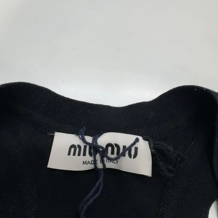 Miu Miu Miu Miu Logo Cotton Sleeveless Dress for Women 0079 Size M / US 6-8 / IT 42-44 - 6 Thumbnail