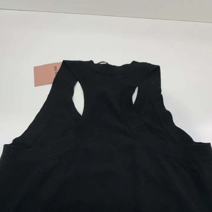 Miu Miu Miu Miu Logo Cotton Sleeveless Dress for Women 0079 Size M / US 6-8 / IT 42-44 - 11 Thumbnail