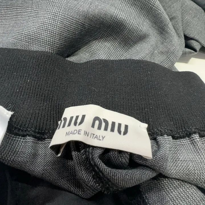 Miu Miu Miu Miu High Waist Straight Leg Pants 0079 Size 38" / US 16 / IT 52 - 5 Thumbnail