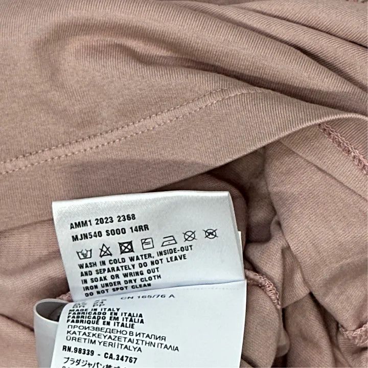 Miu Miu Miu Miu Pink Logo Embroidered Short Sleeve T-Shirt 0079 Size XS / US 0-2 / IT 36-38 - 4 Thumbnail