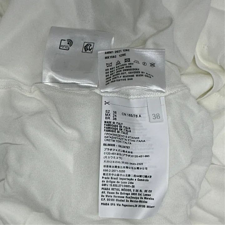 Miu Miu Miu Miu SS22 Crystal Long Sleeve Blouse 0079 Size M / US 6-8 / IT 42-44 - 3 Thumbnail