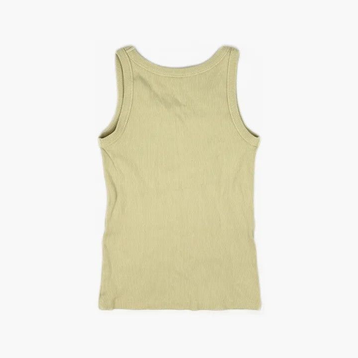 Miu Miu Miu Miu White Logo Ribbed Tank Top 0079 Size M / US 6-8 / IT 42-44 - 3 Thumbnail