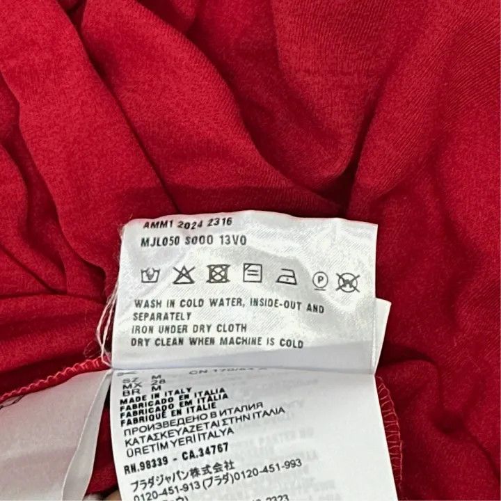 Miu Miu Miu Miu Red Casual Knit Polo Shirt 0079 Size M / US 6-8 / IT 42-44 - 4 Thumbnail