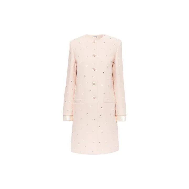 Miu Miu Miu Miu Pink Long Sleeve Button Coat 0079 Size M / US 6-8 / IT 42-44 - 2 Thumbnail