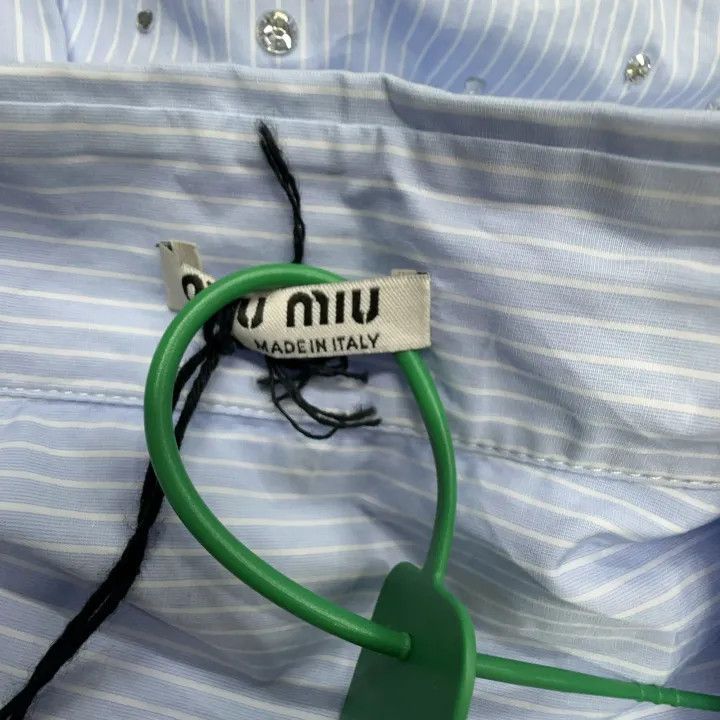 Miu Miu Miu Miu Blue Long Sleeve Sun Protection Shirt 0079 Size S / US 4 / IT 40 - 2 Thumbnail