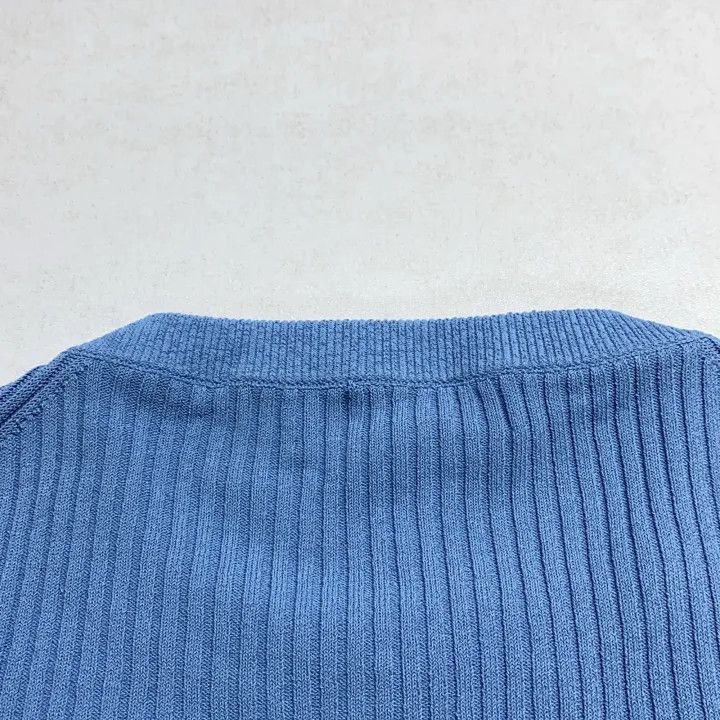 Miu Miu Miu Miu SS22 Blue Cropped Knitted Sweater 0079 Size M / US 6-8 / IT 42-44 - 8 Thumbnail