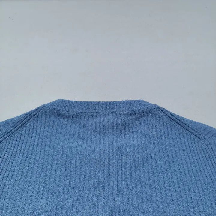 Miu Miu Miu Miu SS22 Blue Cropped Knitted Sweater 0079 Size M / US 6-8 / IT 42-44 - 7 Thumbnail