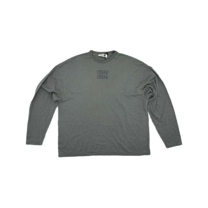Miu Miu Miu Miu Logo Long Sleeve Casual T-Shirt 0079 Size XS / US 0-2 / IT 36-38 - 2 Thumbnail