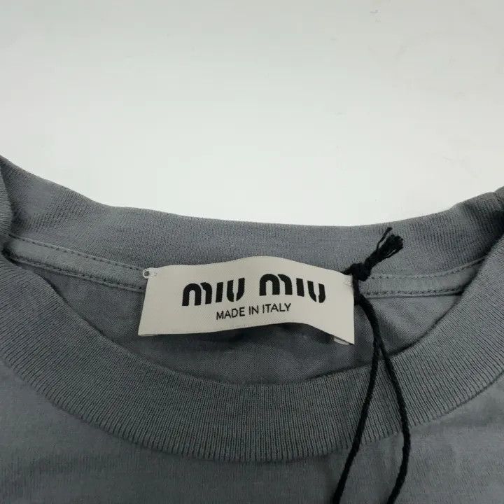 Miu Miu Miu Miu Logo Long Sleeve Casual T-Shirt 0079 Size XS / US 0-2 / IT 36-38 - 5 Thumbnail