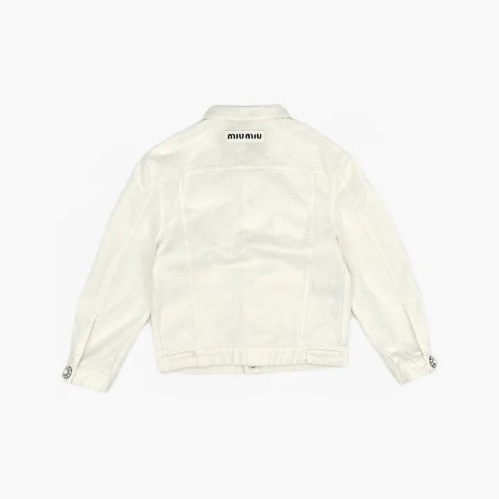 Miu Miu Miu Miu Oversized Denim Jacket for Women 0079 Size M / US 6-8 / IT 42-44 - 3 Thumbnail