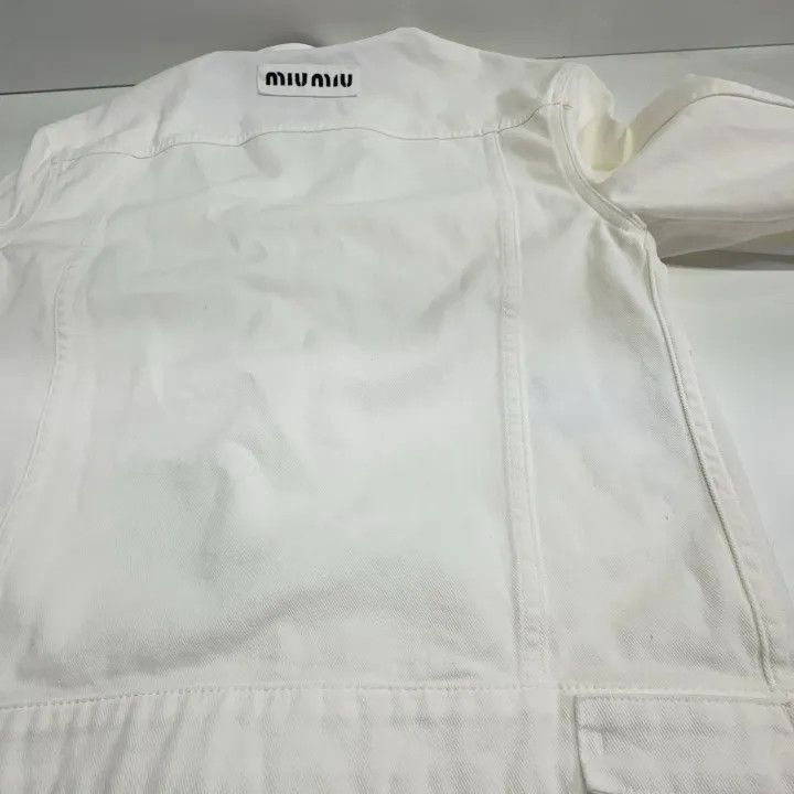 Miu Miu Miu Miu Oversized Denim Jacket for Women 0079 Size M / US 6-8 / IT 42-44 - 10 Thumbnail