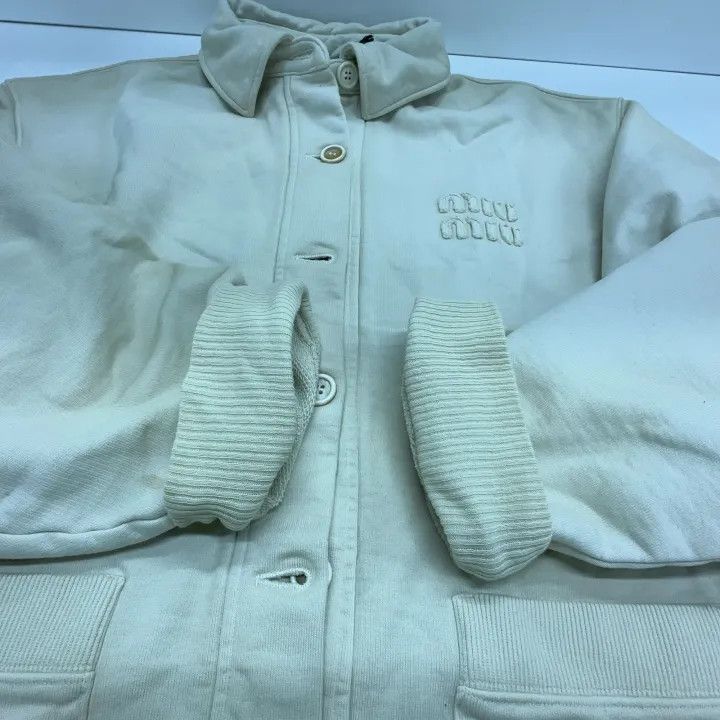 Miu Miu Miu Miu Logo Print Casual Jacket for Women 0079 Size M / US 6-8 / IT 42-44 - 17 Thumbnail