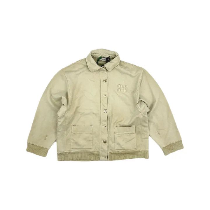 Miu Miu Miu Miu Logo Print Casual Jacket for Women 0079 Size M / US 6-8 / IT 42-44 - 2 Thumbnail
