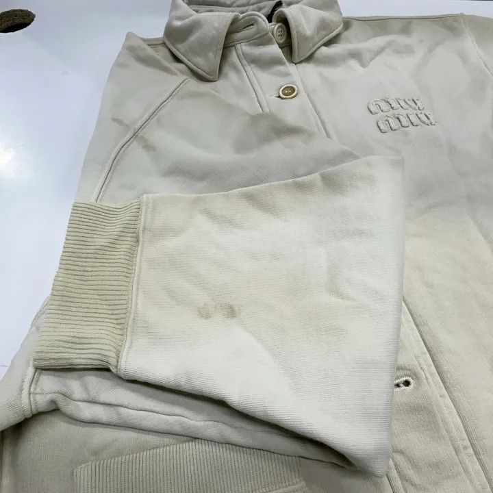 Miu Miu Miu Miu Logo Print Casual Jacket for Women 0079 Size M / US 6-8 / IT 42-44 - 14 Thumbnail