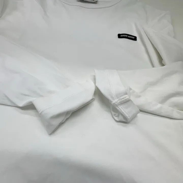 Miu Miu Miu Miu FW24 Color Block Long Sleeve T-Shirt 0079 Size S / US 4 / IT 40 - 19 Thumbnail