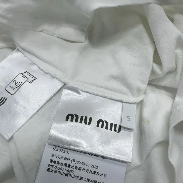 Miu Miu Miu Miu FW24 Color Block Long Sleeve T-Shirt 0079 Size S / US 4 / IT 40 - 16 Thumbnail
