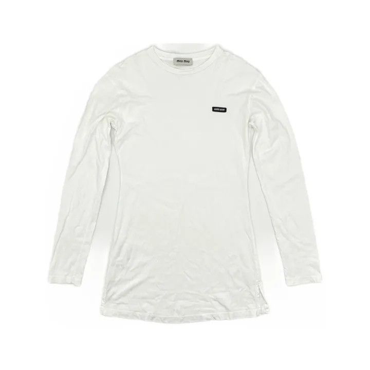 Miu Miu Miu Miu FW24 Color Block Long Sleeve T-Shirt 0079 Size S / US 4 / IT 40 - 2 Thumbnail