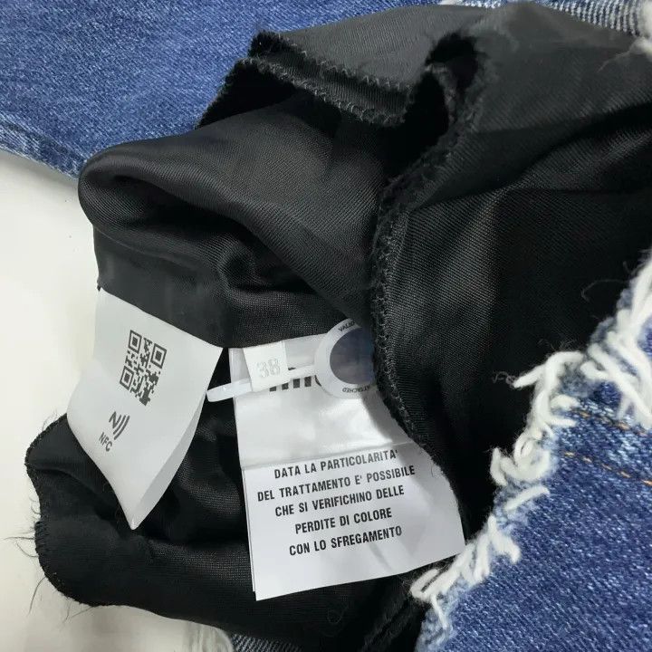 Miu Miu Miu Miu Denim Cropped Jacket with Patches 0079 Size M / US 6-8 / IT 42-44 - 9 Thumbnail