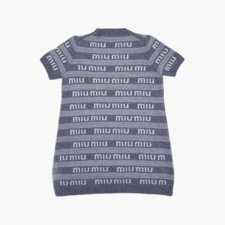 Miu Miu Miu Miu Colorful Logo Printed Casual Dress 0079 Size M / US 6-8 / IT 42-44 - 3 Thumbnail