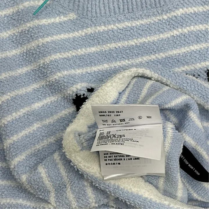 Miu Miu Miu Miu Striped Logo Short Sleeve Crop Top 0079 Size M / US 6-8 / IT 42-44 - 4 Thumbnail