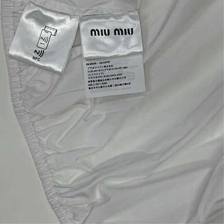 Miu Miu Miu Miu SS24 Logo Pattern Sleeveless Shirt 0079 Size M / US 6-8 / IT 42-44 - 4 Thumbnail