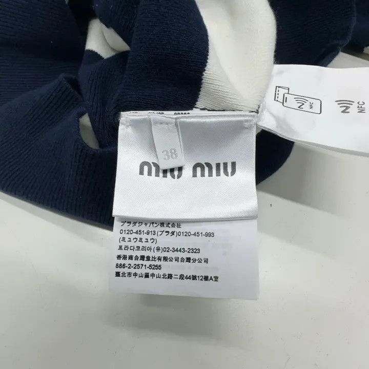 Miu Miu Miu Miu Striped Button Polo Shirt for Women 0079 Size M / US 6-8 / IT 42-44 - 6 Thumbnail