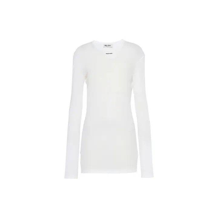 Miu Miu Miu Miu SS23 Long Sleeve Knit Dress 0079 Size M / US 6-8 / IT 42-44 - 2 Thumbnail