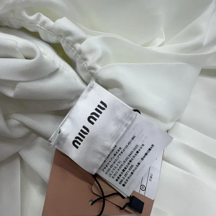 Miu Miu Miu Miu White Short Sleeve Dress 0079 Size S / US 4 / IT 40 - 7 Thumbnail