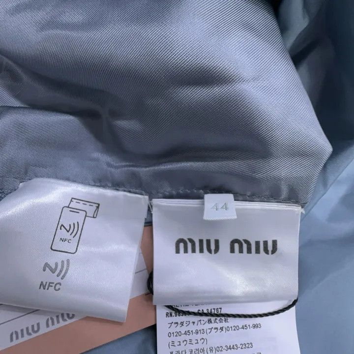 Miu Miu Miu Miu Logo Print Short Sleeve Dress 0079 Size L / US 10 / IT 46 - 3 Thumbnail