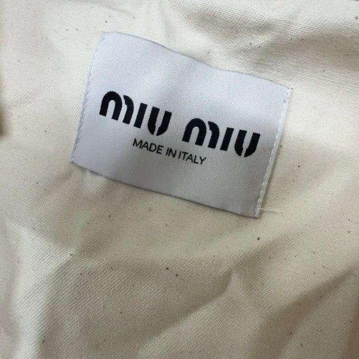 Miu Miu Miu Miu SS24 Logo Embroidered Short Sleeve Dress 0079 Size S / US 4 / IT 40 - 5 Thumbnail