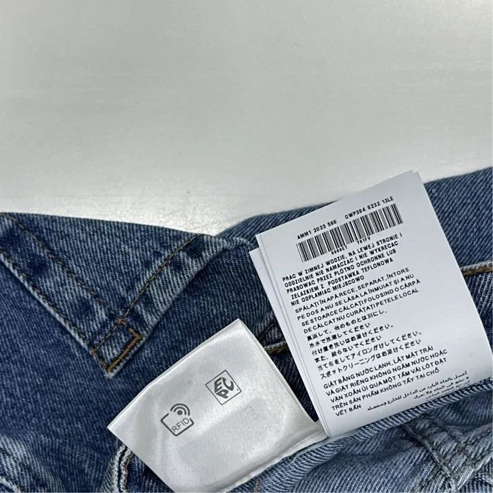 Miu Miu Miu Miu High-Waisted Straight Denim Jeans 0079 Size 26" / US 2 / IT 38 - 3 Thumbnail