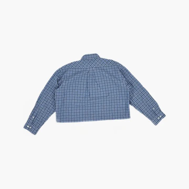 Miu Miu Miu Miu Blue Check Logo Embroidered Button-Up Shirt 0079 Size M / US 6-8 / IT 42-44 - 3 Thumbnail
