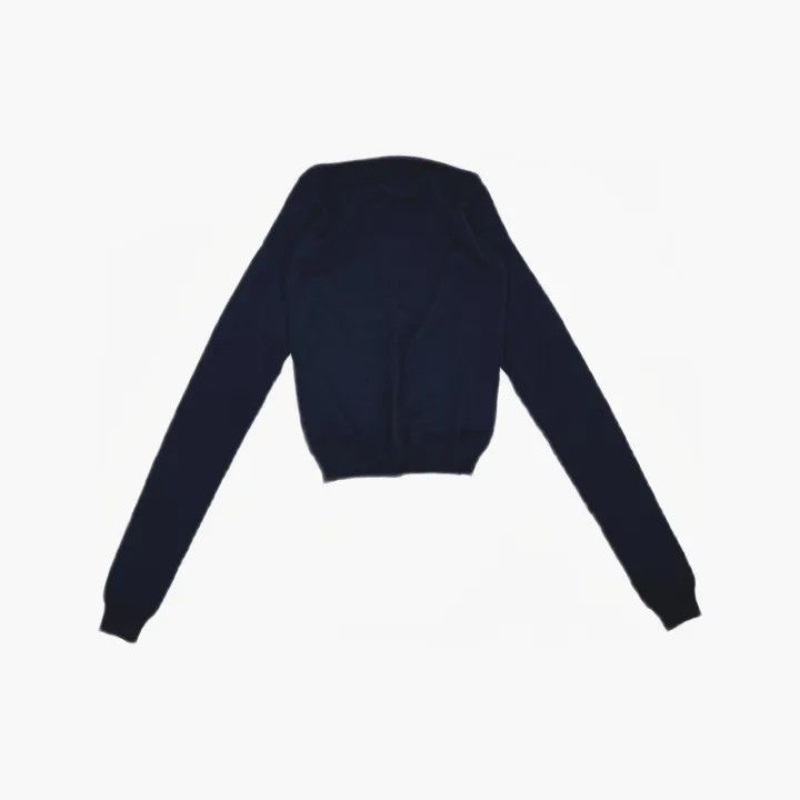 Miu Miu Miu Miu Navy Blue Long Sleeve Sweater 0079 Size M / US 6-8 / IT 42-44 - 3 Thumbnail