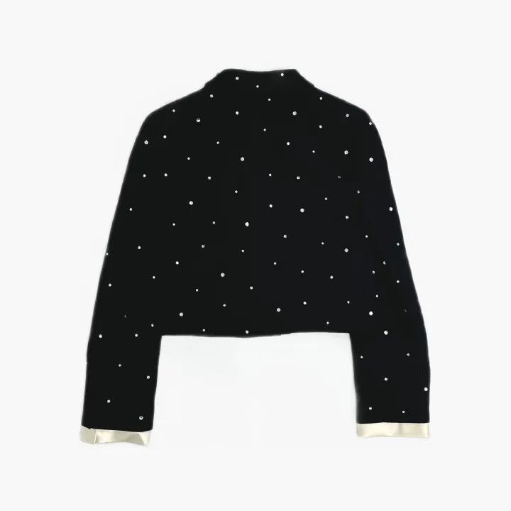 Miu Miu Miu Miu Crystal-Embellished Cropped Jacket 0079 Size M / US 6-8 / IT 42-44 - 3 Thumbnail