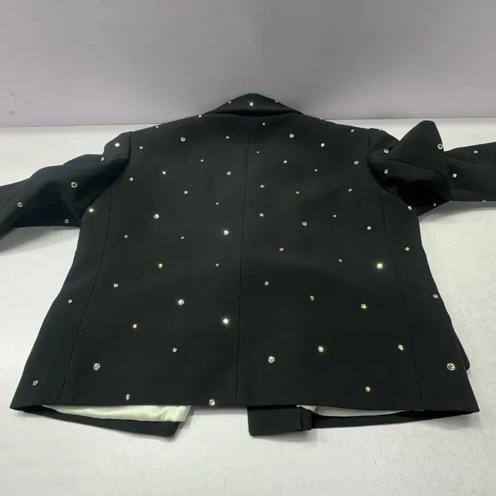 Miu Miu Miu Miu Crystal-Embellished Cropped Jacket 0079 Size M / US 6-8 / IT 42-44 - 9 Thumbnail