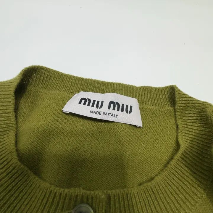 Miu Miu Miu Miu Argyle Pattern Crew Neck Cashmere Sweater 0079 Size M / US 6-8 / IT 42-44 - 4 Thumbnail