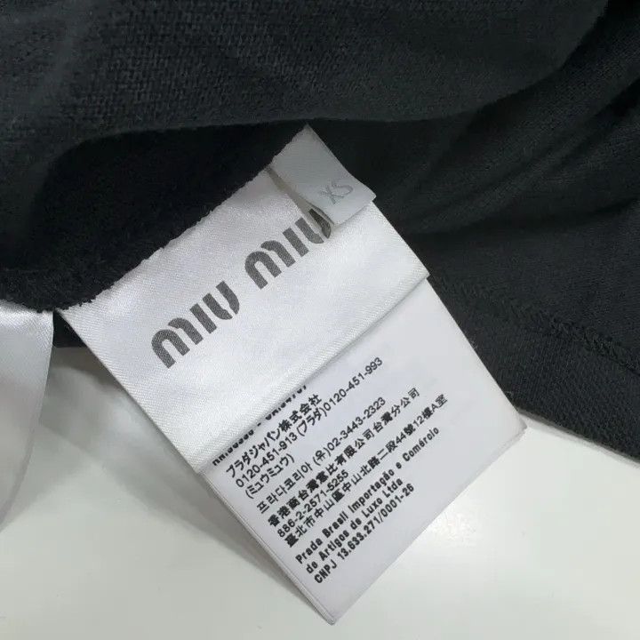 Miu Miu Miu Miu Black Logo Embroidered Polo Shirt 0079 Size XS / US 0-2 / IT 36-38 - 6 Thumbnail