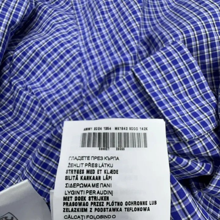 Miu Miu Miu Miu Blue Checkered Embroidered Shirt 0079 Size M / US 6-8 / IT 42-44 - 5 Thumbnail