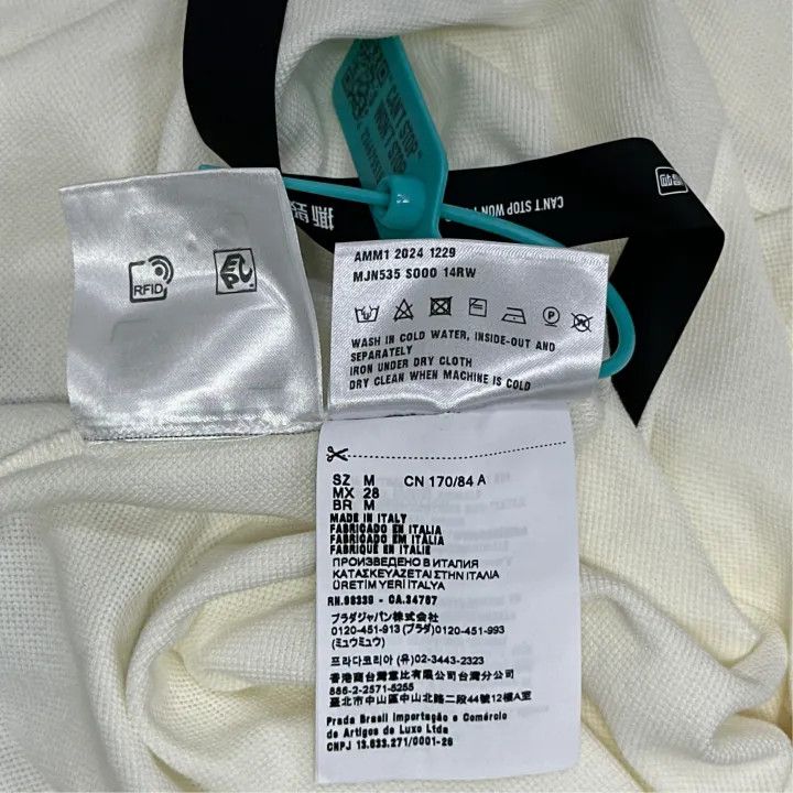 Miu Miu Miu Miu SS24 Logo Embroidered Polo Shirt 0079 Size M / US 6-8 / IT 42-44 - 5 Thumbnail