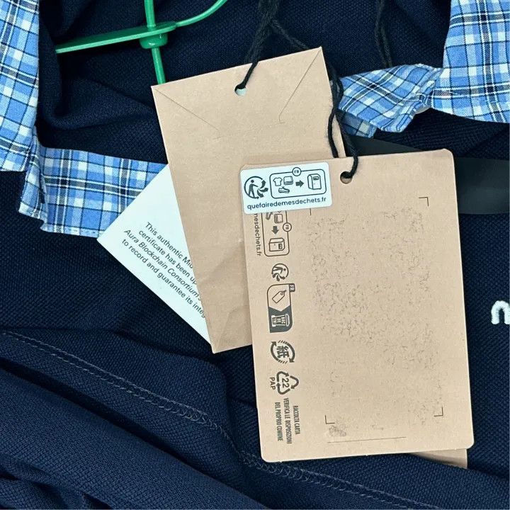 Miu Miu Miu Miu Navy Blue Short Sleeve Polo Shirt 0079 Size M / US 6-8 / IT 42-44 - 3 Thumbnail