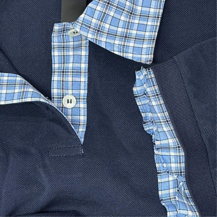 Miu Miu Miu Miu Navy Blue Short Sleeve Polo Shirt 0079 Size M / US 6-8 / IT 42-44 - 6 Thumbnail