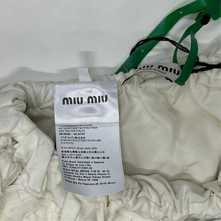 Miu Miu Miu Miu Ruffled Mini Casual Skirt for Women 0079 Size 38" / US 16 / IT 52 - 3 Thumbnail