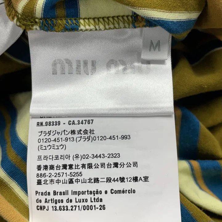 Miu Miu Miu Miu SS24 Striped Long Sleeve Polo 0079 Size M / US 6-8 / IT 42-44 - 4 Thumbnail