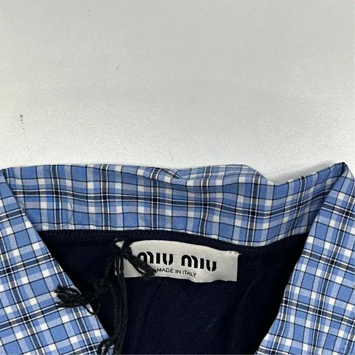 Miu Miu Miu Miu SS25 Short Sleeve Polo Shirt 0079 Size L / US 10 / IT 46 - 2 Thumbnail