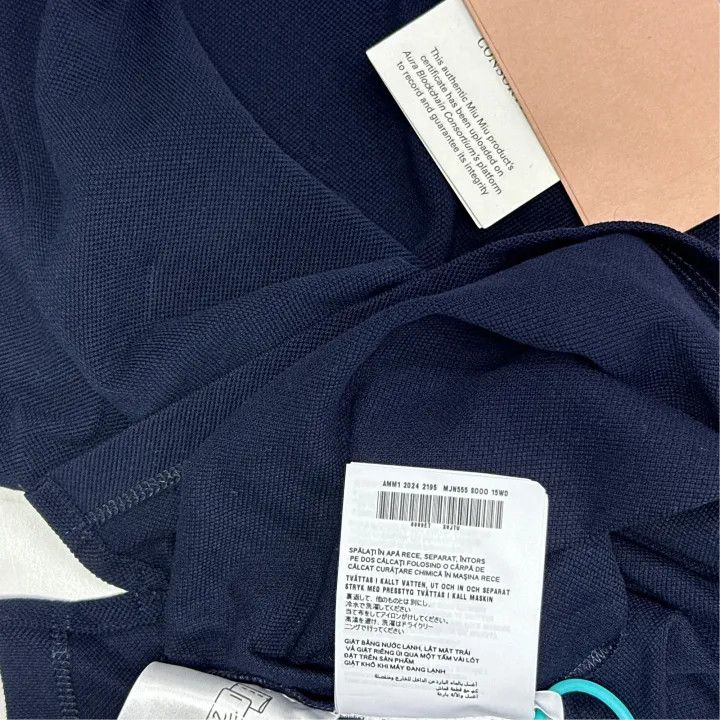 Miu Miu Miu Miu SS25 Short Sleeve Polo Shirt 0079 Size L / US 10 / IT 46 - 5 Thumbnail
