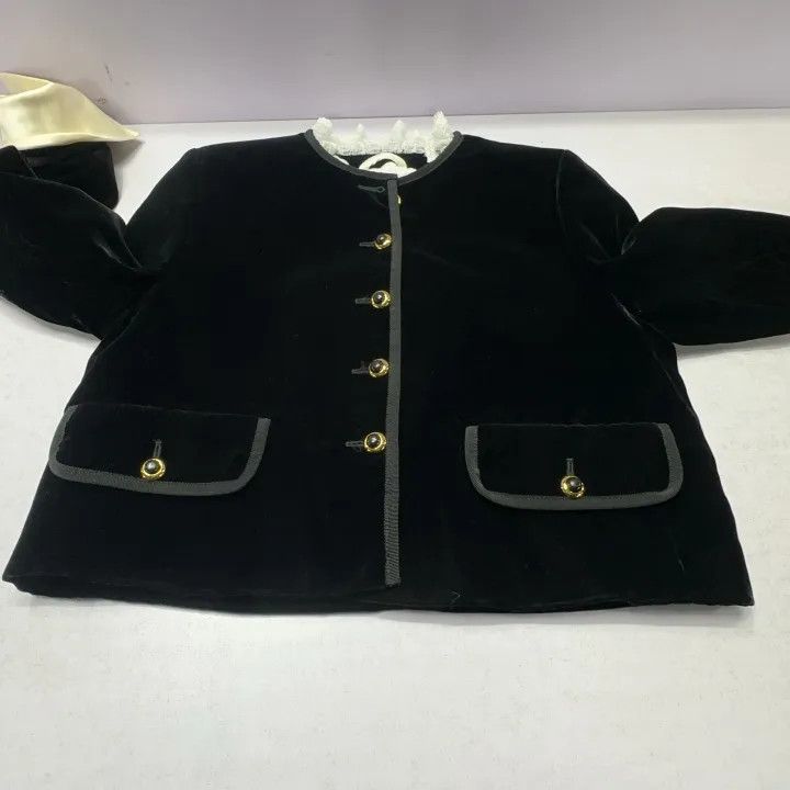 Miu Miu Miu Miu Black Lace-Collared Long Sleeve Jacket 0079 Size M / US 6-8 / IT 42-44 - 8 Thumbnail