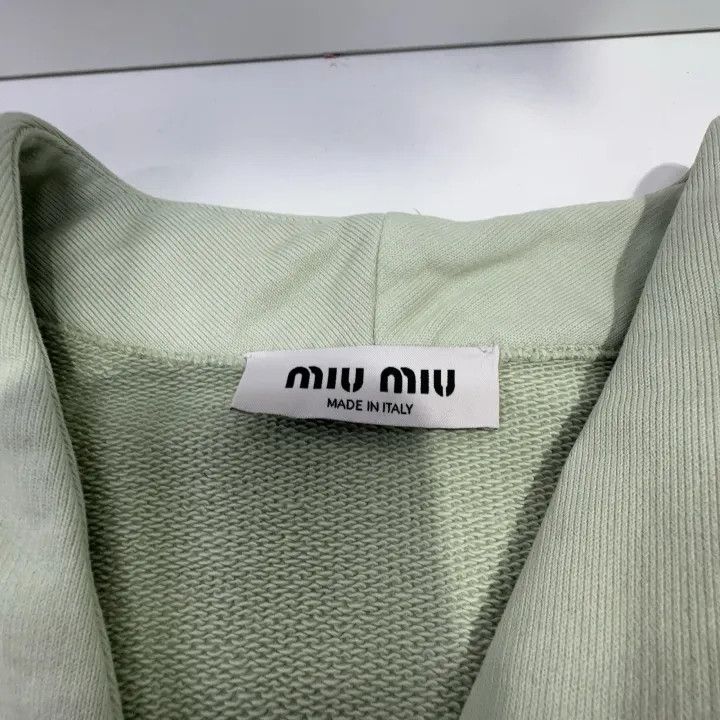 Miu Miu Miu Miu Logo Knit Cardigan for Women 0079 Size XS / US 0-2 / IT 36-38 - 4 Thumbnail