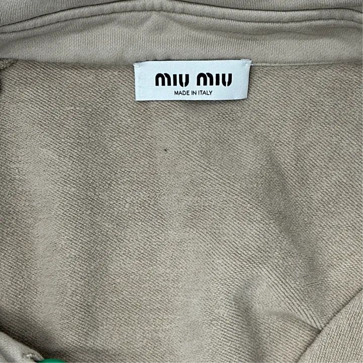 Miu Miu Miu Miu SS24 Logo Embroidered Long Sleeve Sweatshirt 0079 Size L / US 10 / IT 46 - 2 Thumbnail