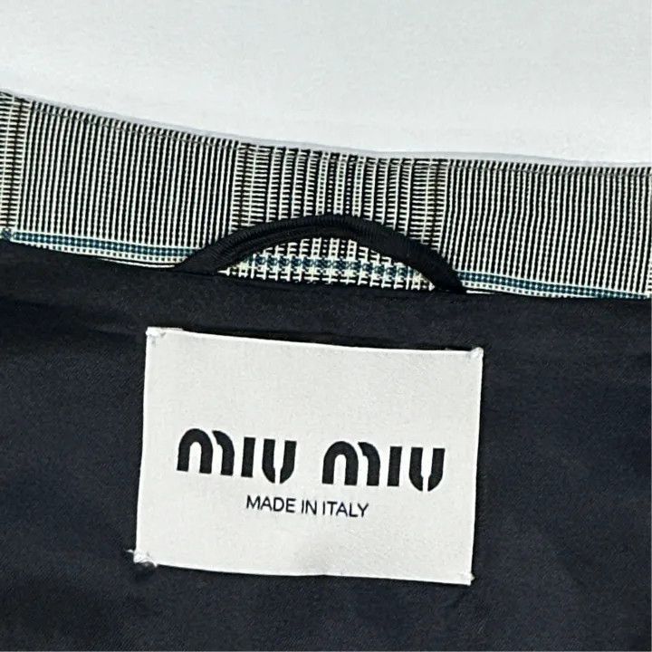 Miu Miu Miu Miu Gray Plaid Sleeveless Dress 0079 Size M / US 6-8 / IT 42-44 - 2 Thumbnail